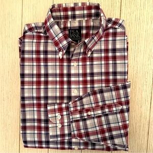 Jos. A. Bank Men’s Executive Collection Plaid Button Down Shirt, size M